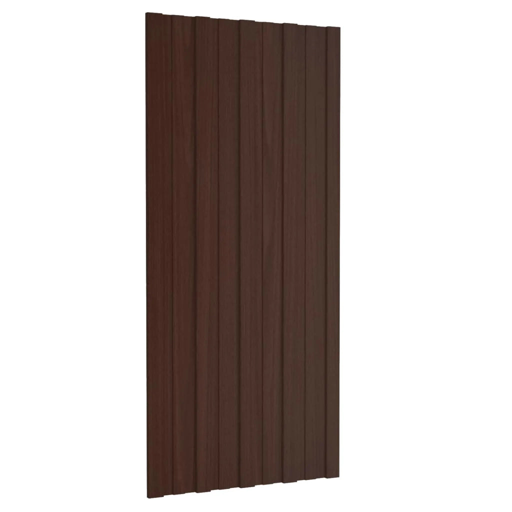 Pannello per tetto 36 pcs Marrone 100 x 45 cm Acciaio zincato 42047128