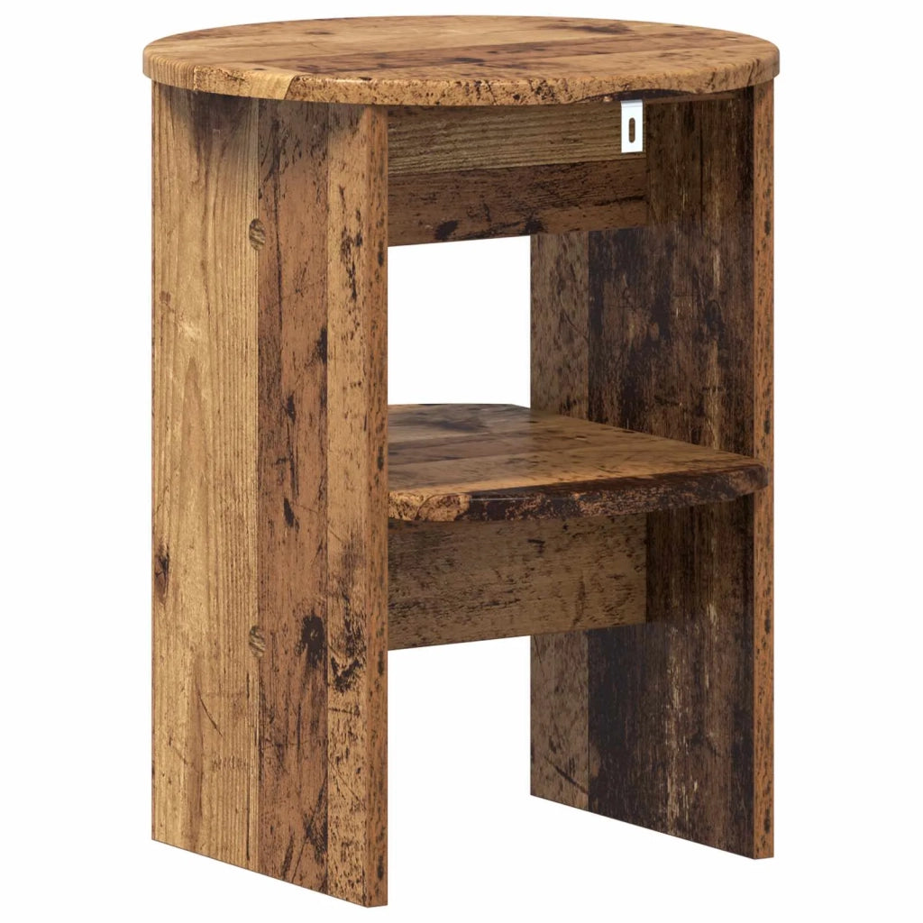 Mobile laterale 2 pcs Legno vecchio Ø40 x 50 cm 899831