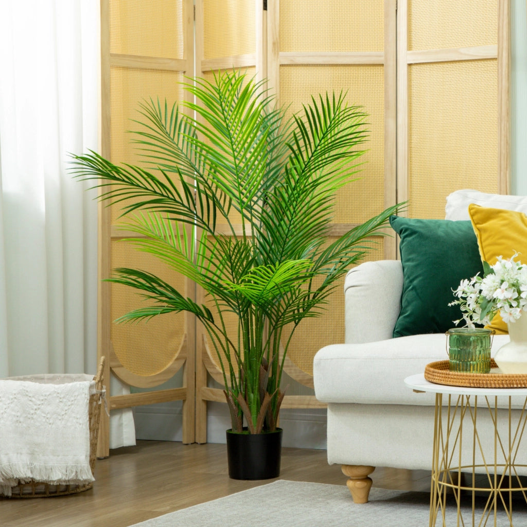 Palma artificiale ¨C Minimal ¨C verde, 120 cm, vaso in plastica