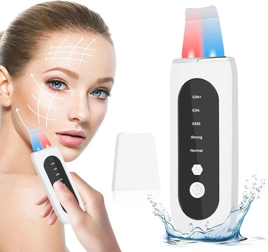 Pulitore del viso ultrasonico con 5 modalità - Scrub portatile per la pulizia profonda dei pori