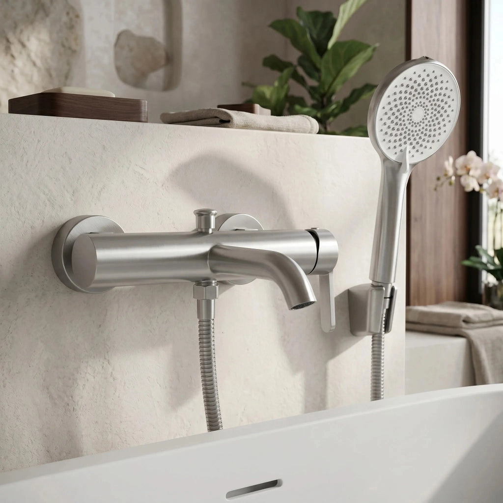 Rubinetto Da Vasca Rea Ontario Side Brush Nickel
