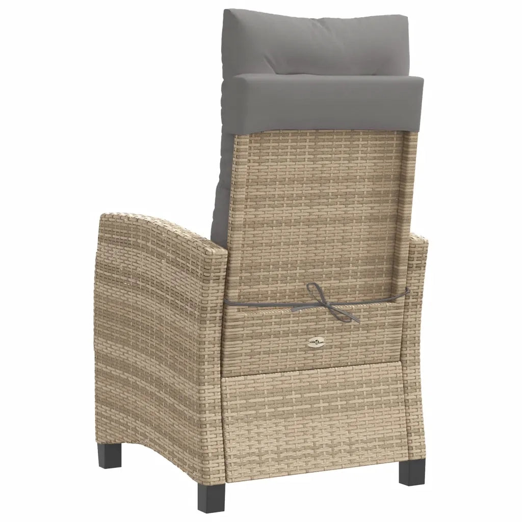 Set da Bistrò 3 pz con Cuscini Beige Misto in Polyrattan 365229