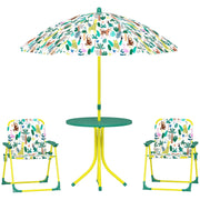 Set tavolo e sedie bambini ¨C zephmum ¨C 4 pezzi, verde