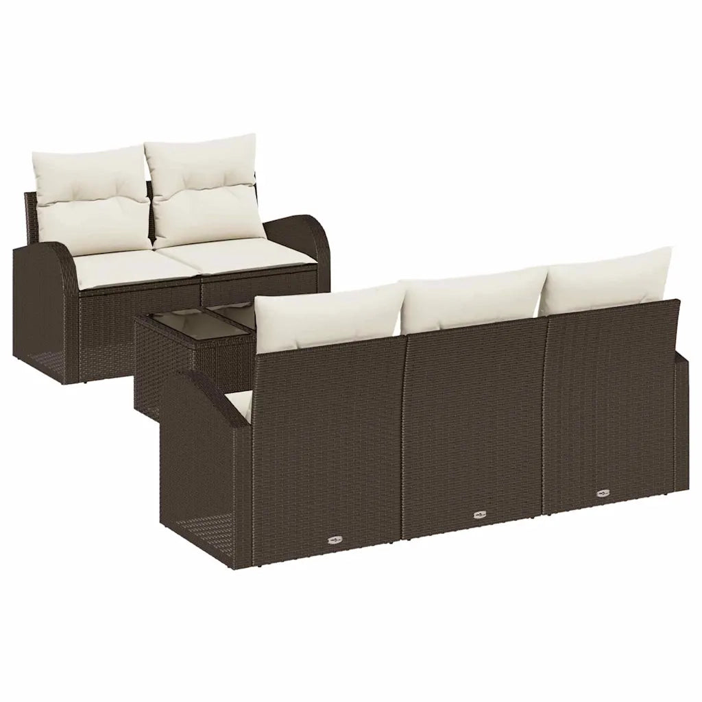 Set Divano da Giardino Marrone 55 x 55 x 37 cm polyrattan 3345918