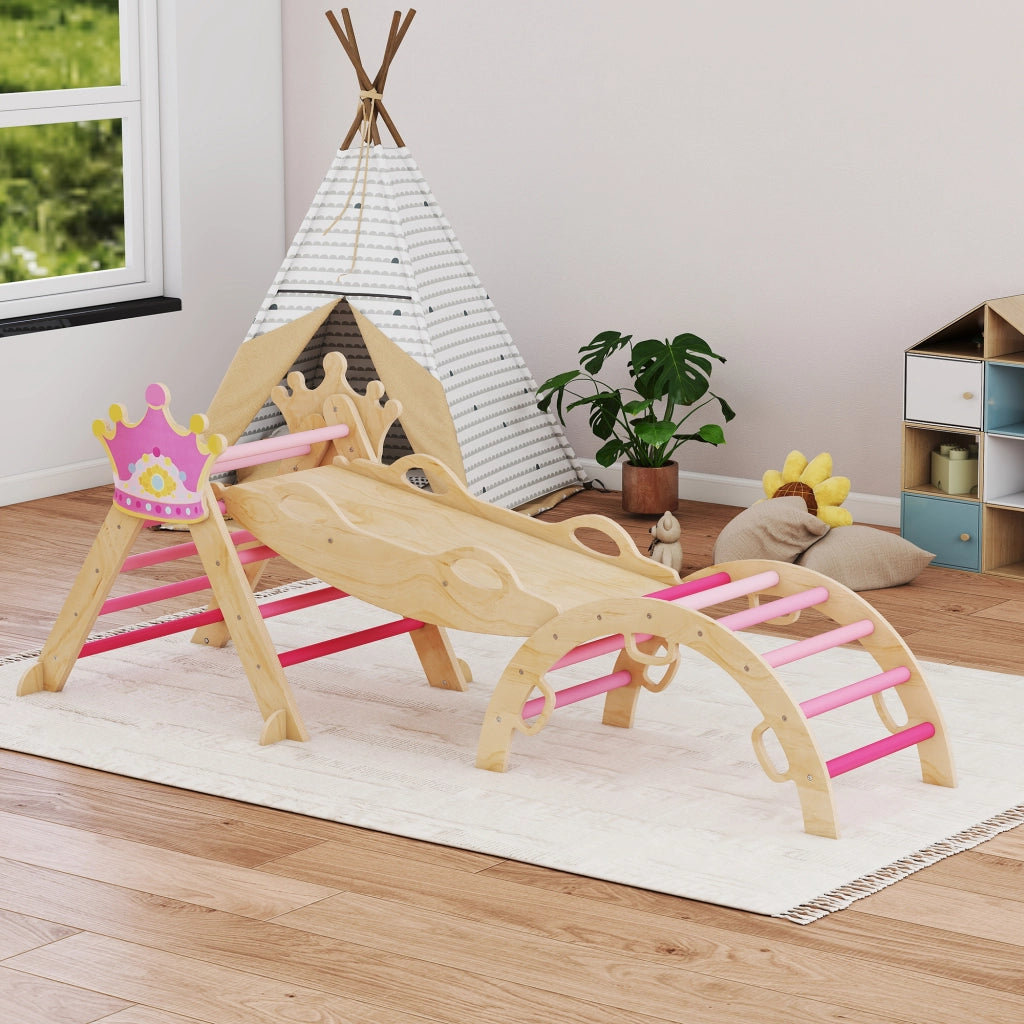 Struttura di Arrampicata Montessori ¨C zephmum ¨C Legno, Rosa