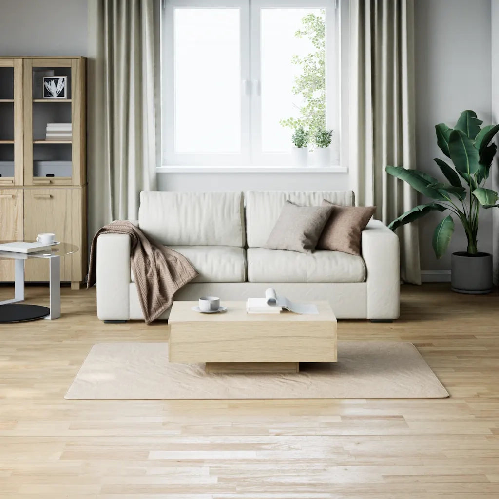 Tappeto Shaggy Crema/Bianco 120x183 cm in Poliestere 353830