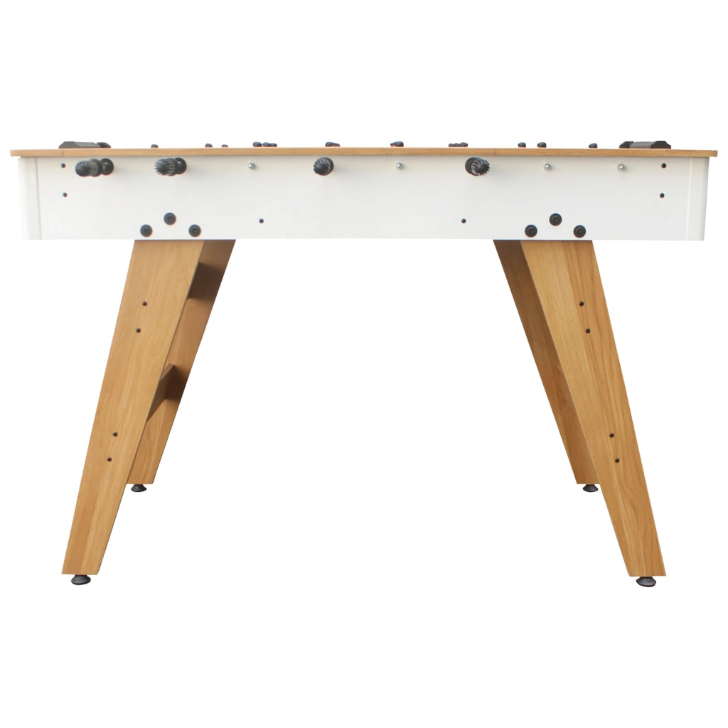 Calciobalilla 120cm bianco e legno