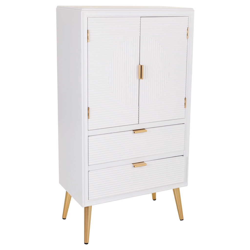 Armadio in legno bianco 62x36,5x118h