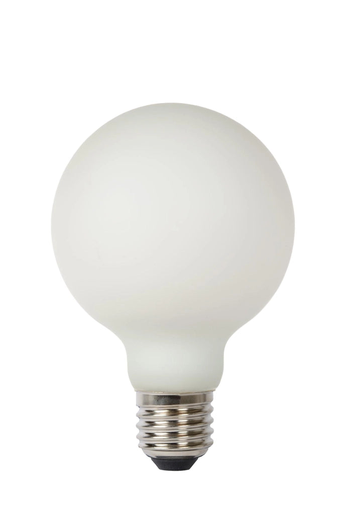 Lampadina LED opalina sferica E27 8W 2700K Lucide