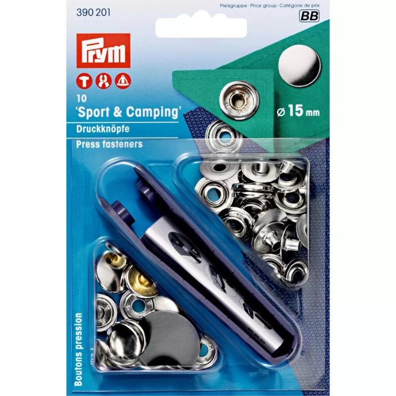 BOTTONE PER TENDE CF. 10 pz. BUTTONS FOR HARD SURFACES