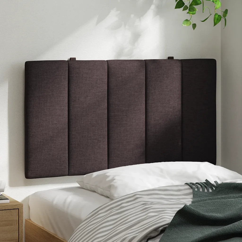Cuscino Testiera Hanko Marrone Scuro 80 cm in Tessuto 4019138