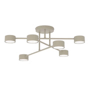 Plafoniera moderna HALO beige 6xGX53 Emibig