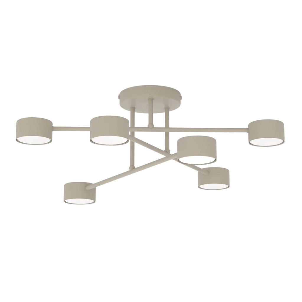 Plafoniera moderna HALO beige 6xGX53 Emibig