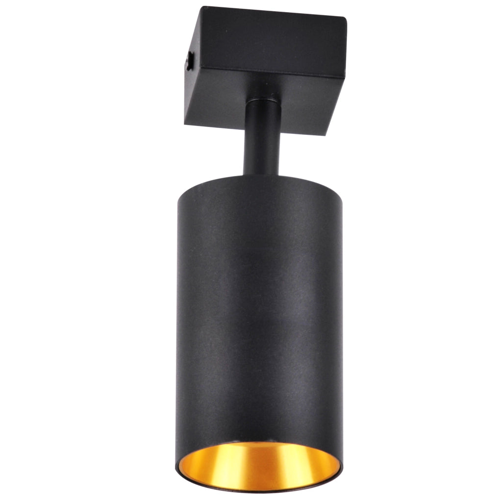Lampada parete/soffitto 1xGU10 nero oro MARIBEL Polux