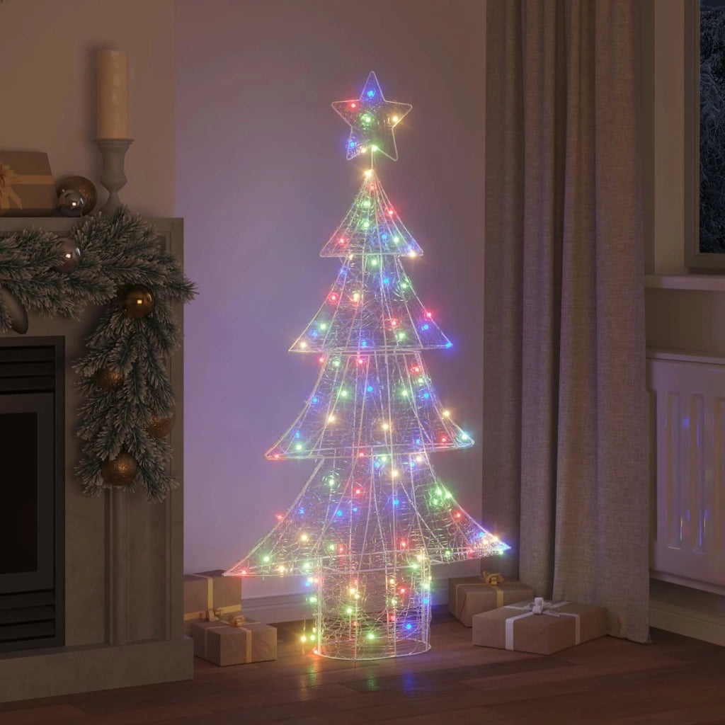 Albero di Natale con 160 LED Multicolore 150 cm Acrilico 42018980