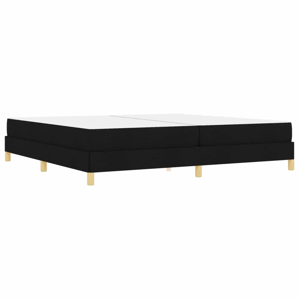 Letto a molle con materasso Nero 200 x 200 cm Tessuto 3398593
