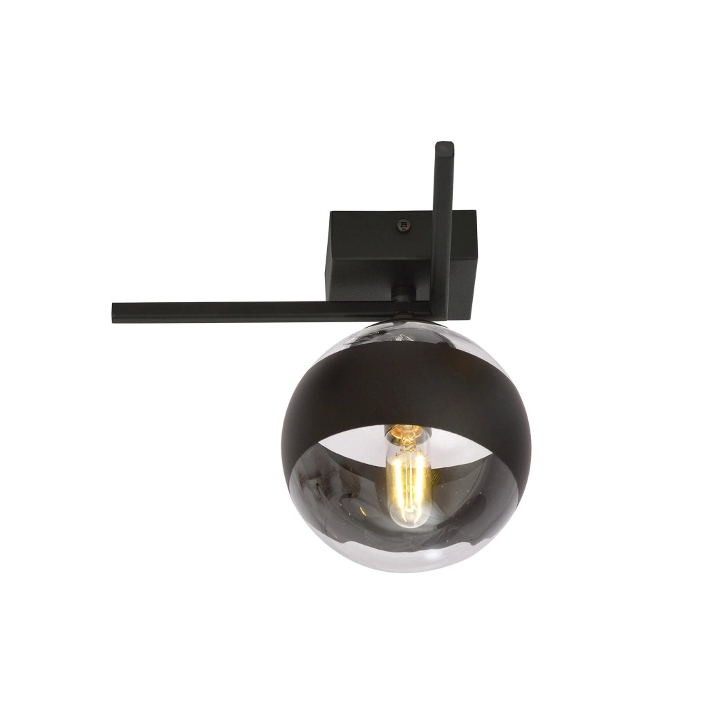Plafoniera Emibig IMAGO nera trasparente 1xE14 21cm