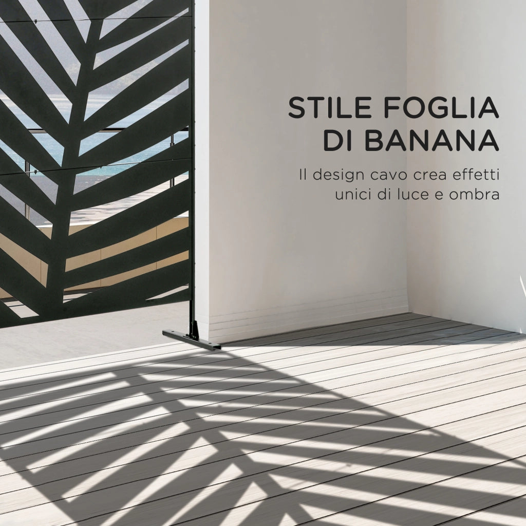 Separ¨¦ 3 Ante Verticali ¨C Minimal ¨C Nero 122x45x198 cm