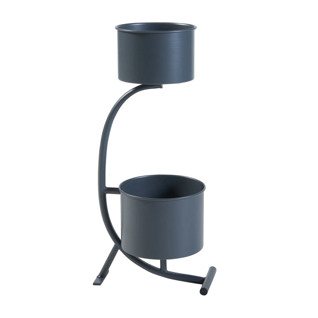 Supporto per piante da esterno 63 x 29 x 21 cm nero 03_0010313