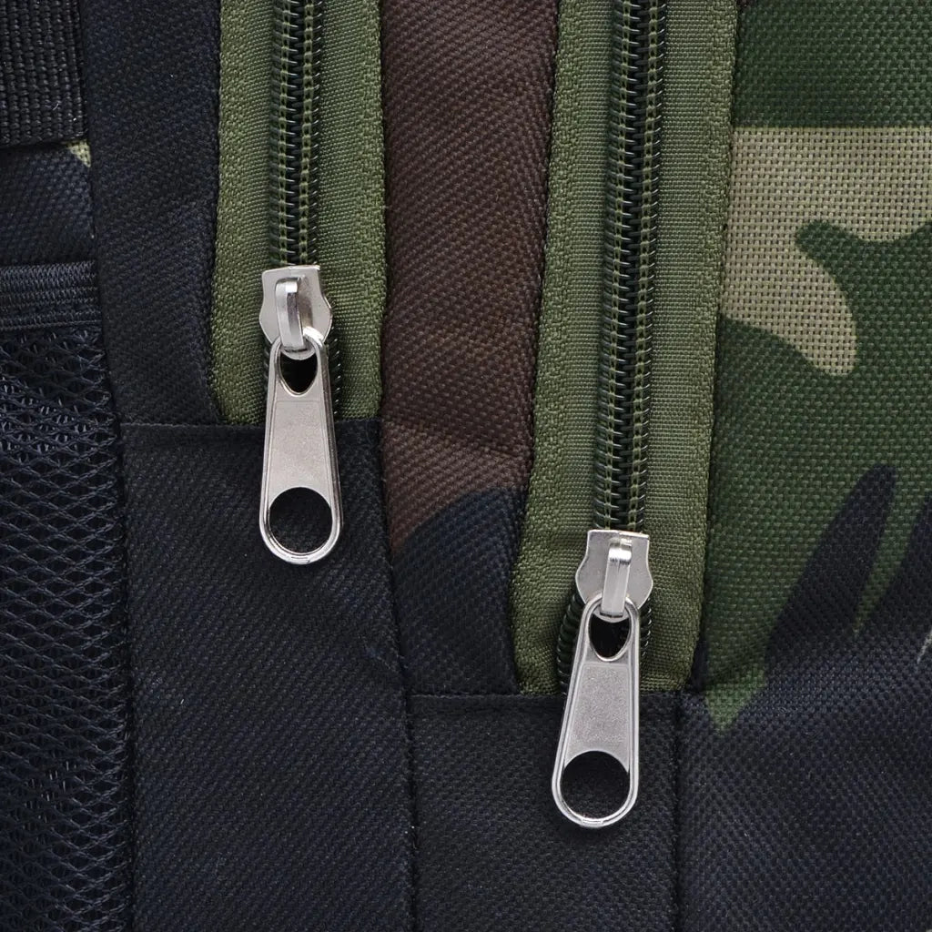 Zaino da Scuola 40L Nero e Mimetico 91110