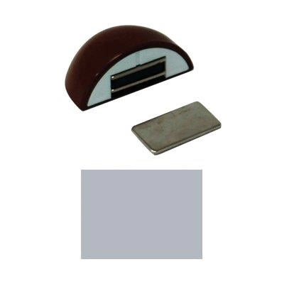 FERMAPORTE MAGNETICO AP 123 - RESINA TERMOPLASTICA CROMO LUCIDO- 10 pezzi