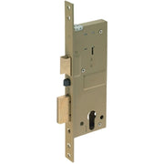 SERRATURA LEGNO INFILARE ELETTRICA 58100 YALE  B.Q OTT. SATINATO F.MM 22 F.SAGOM M2+SCR E.MM 40