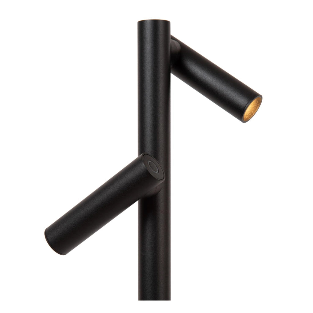 Lampada da terra nera 2 faretti LED IP54 ANTRIM Lucide