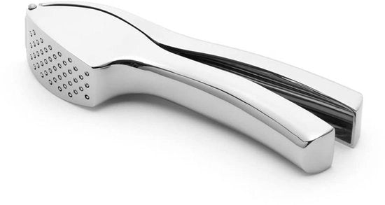 Strumento per la preparazione dell'aglio - Fattore di produzione professionale - Materiale in acciaio inossidabile - Maniglia ergonomico - Grande imbuto - Facile da pulire - Progettazione duratura - Macinatore di aglio