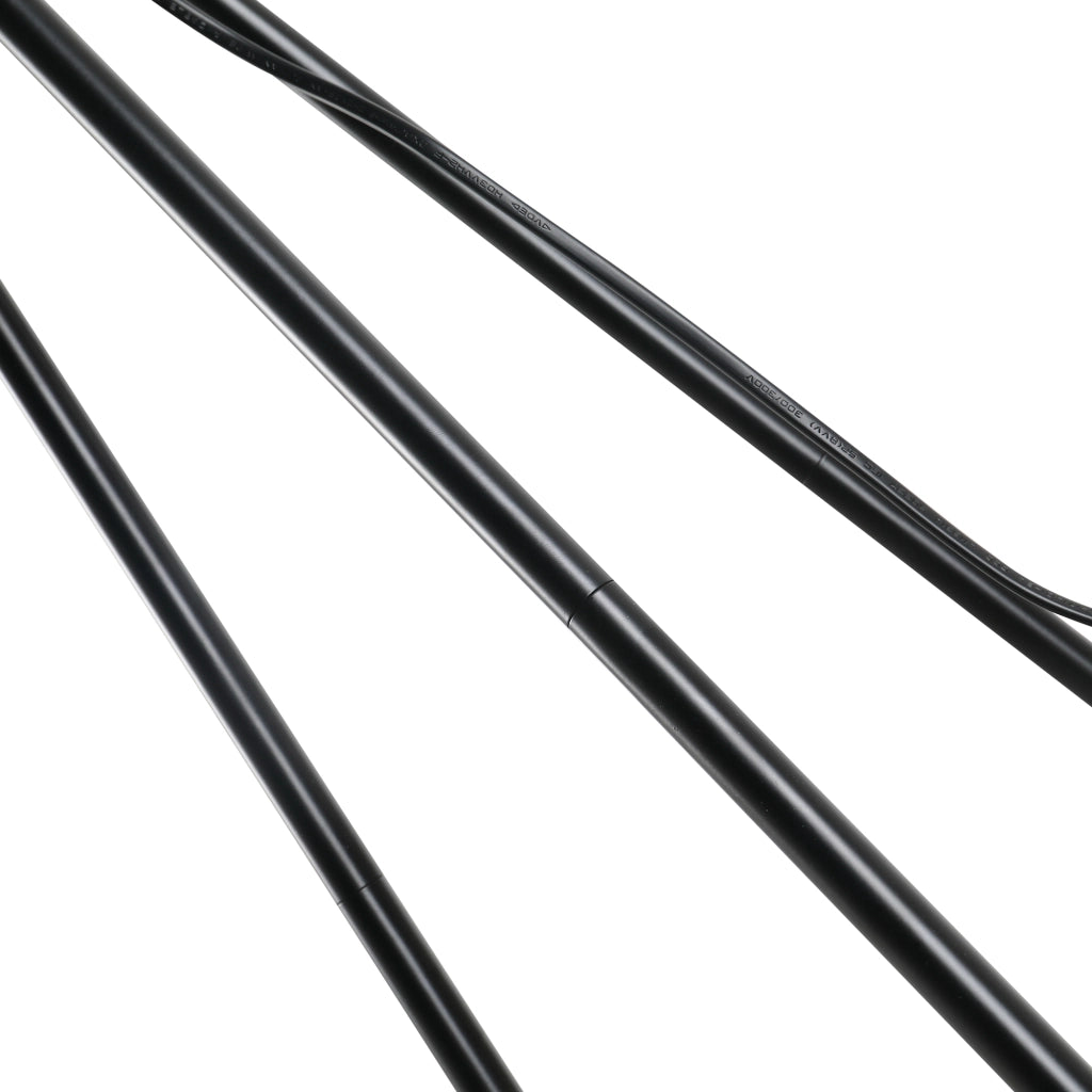 Lampada da Terra con Tripode in Metallo e Paralume in Tessuto ¨C Minimal ¨C ?37x152 cm