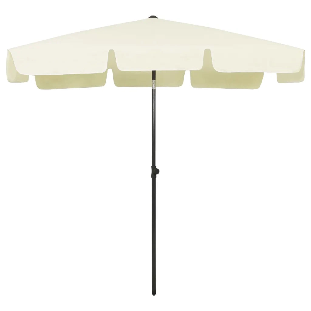 Ombrellone da Spiaggia-Ombrellone da mare Giallo Sabbia 200x125 cm