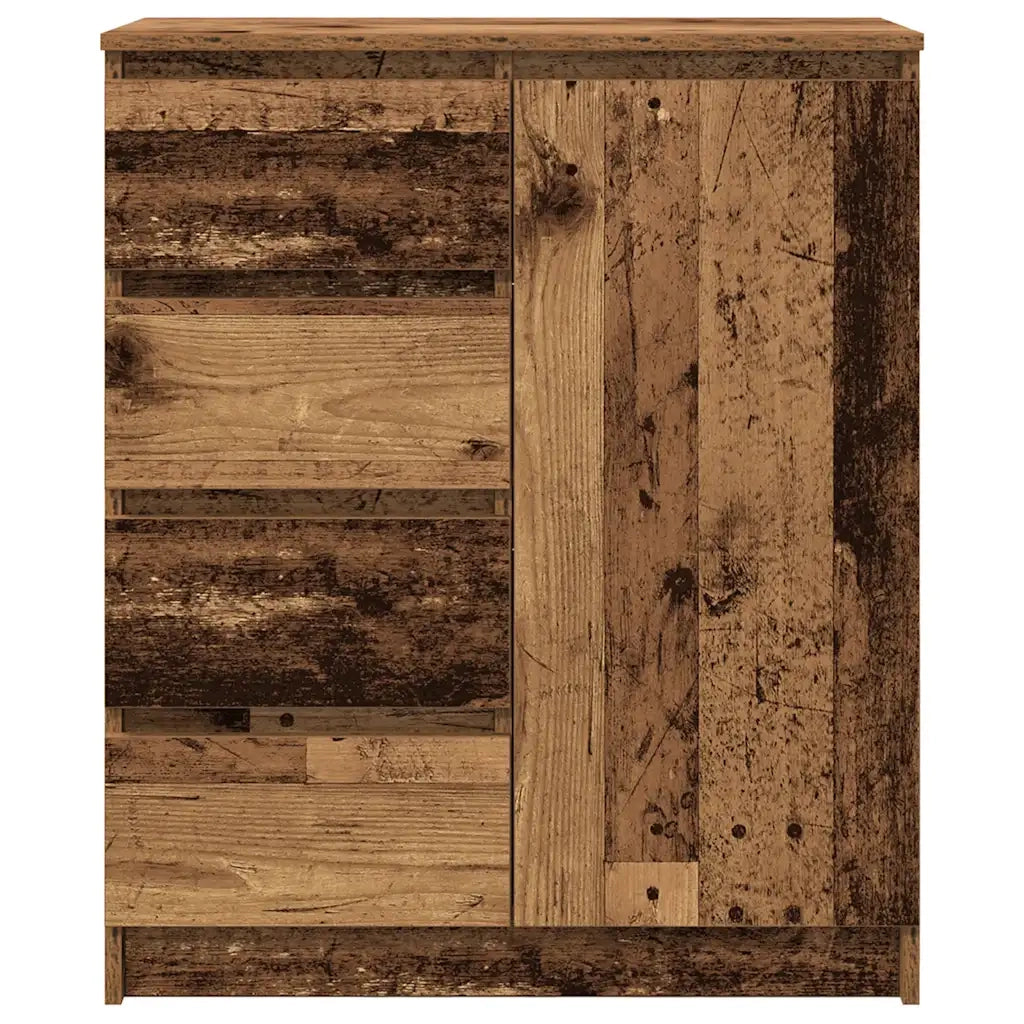 Credenza con Cassetti-Buffet-Armadio da cucina Legno Antico 71x35x84 cm in Truciolato
