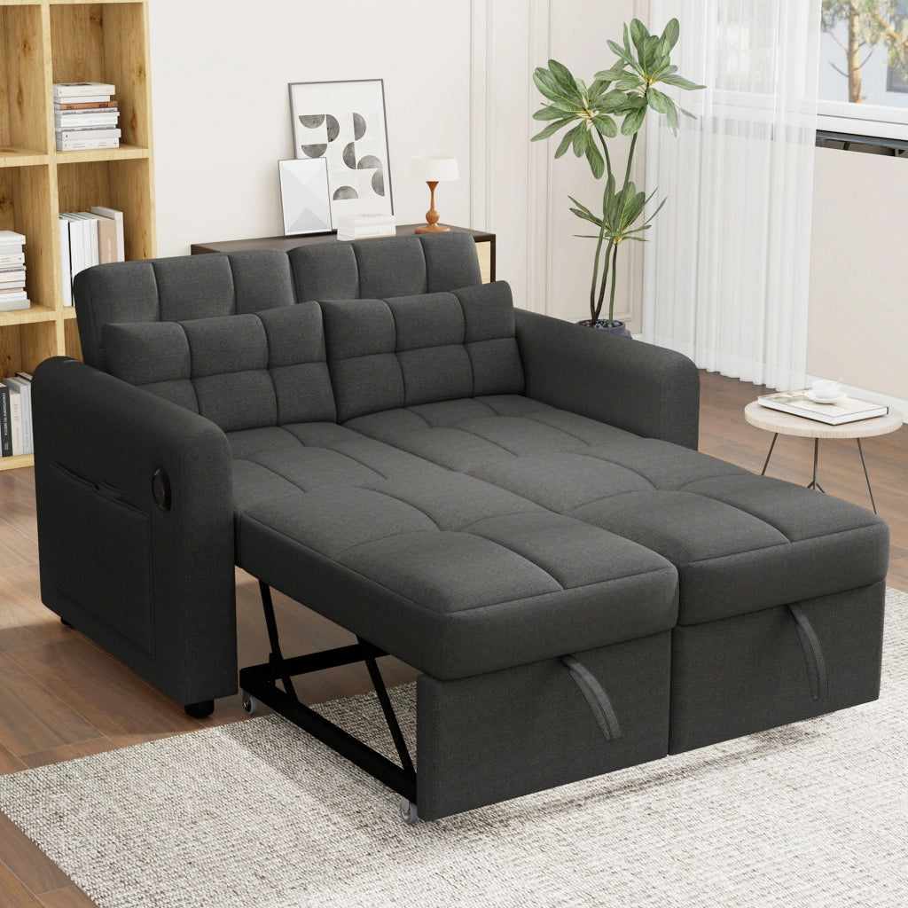Divano letto moderno - Zephmum- 3 in 1 schienale regolabile USB