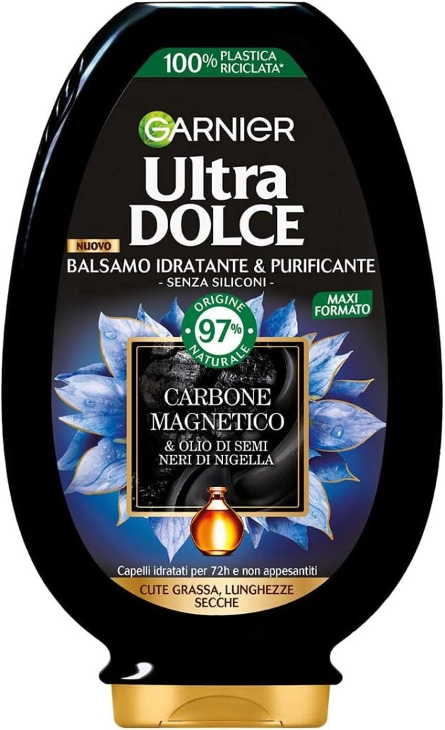 GARNIER BALSAMO ULTRA DOLCE DA 250ML CARBONE MAGNETICO PURIFICANTE
