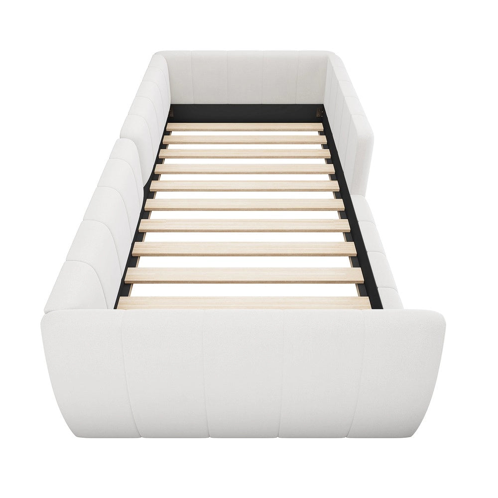 Letto Imbottito con Sponda ¨C Xylo ¨C Beige 90x200