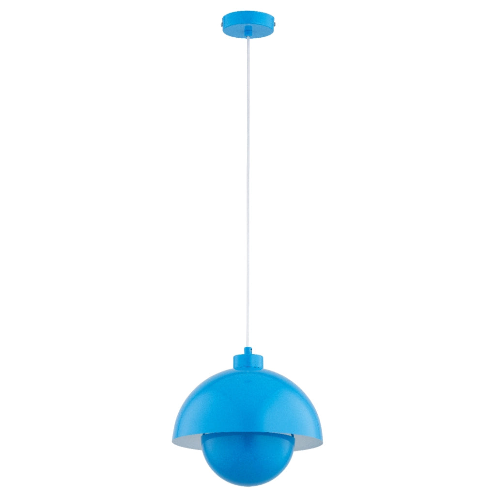 Lampada a sospensione moderna blu KUGER Alfa E27 15W