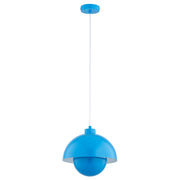 Lampada a sospensione moderna blu KUGER Alfa E27 15W