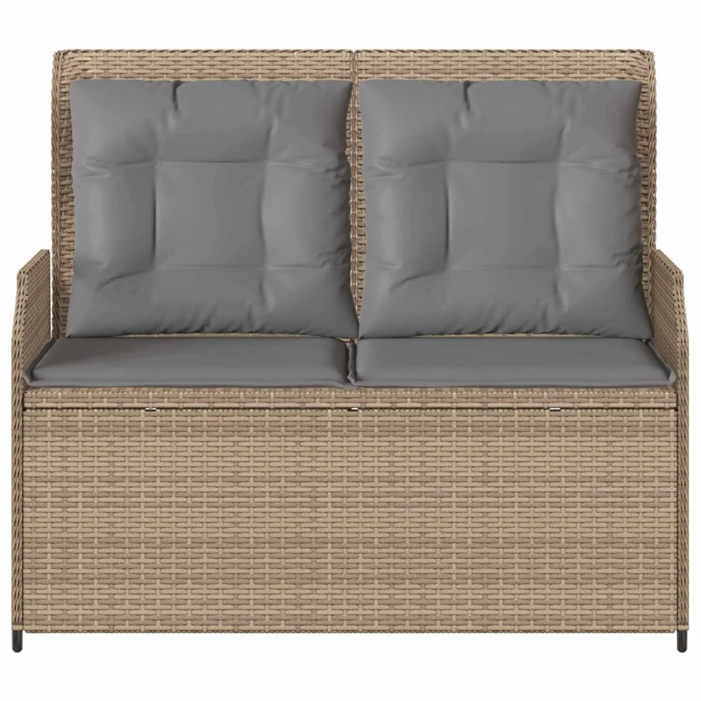 Panchina da giardino Beige polyrattan 3394461
