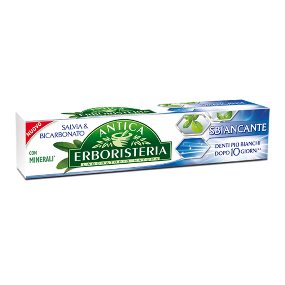 Multipack da 10 dentifricii antica erboristeria sbiancante con salvia confezioni da 75 millilitri ciascuna