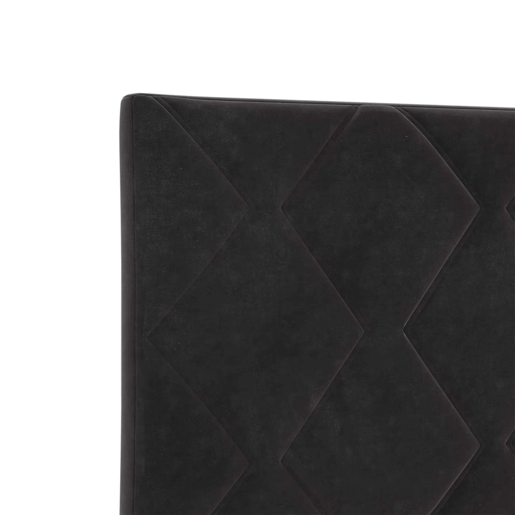 Letto box spring con materasso Nero 140 x 200 cm Velluto 3453163