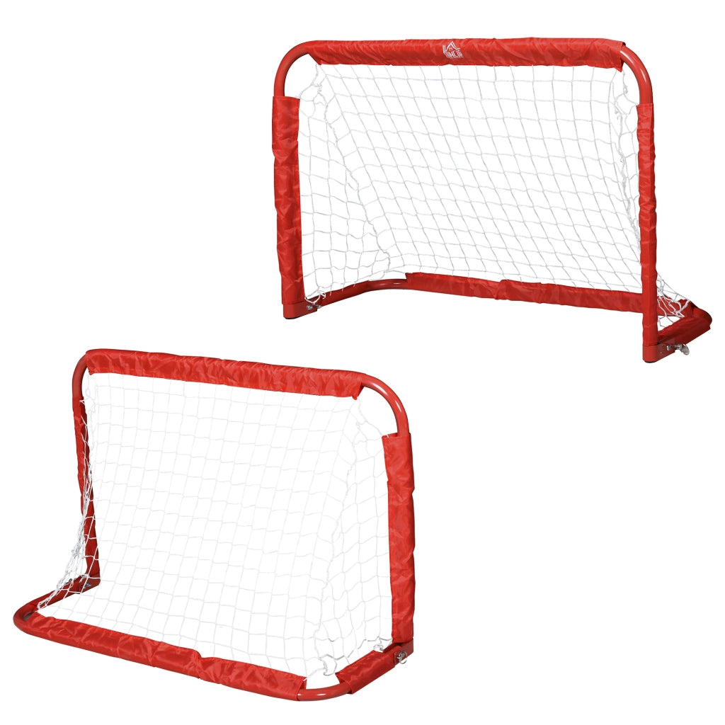 Porte da Calcio Pieghevoli ¨C Xylo ¨C Set 2 Pezzi 90x36x60cm Rosso