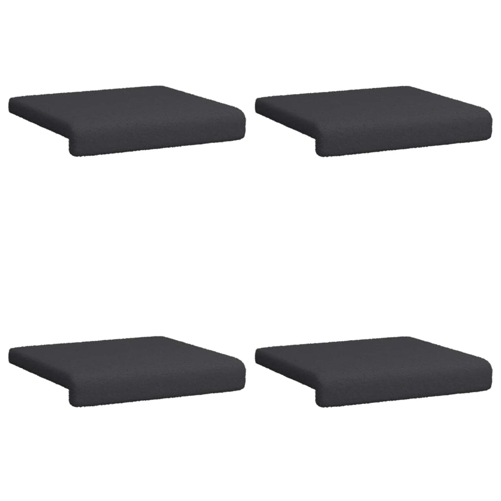 Cuscino per panchina 4 pcs Tessuto Sherpa Grigio Scuro 42043152