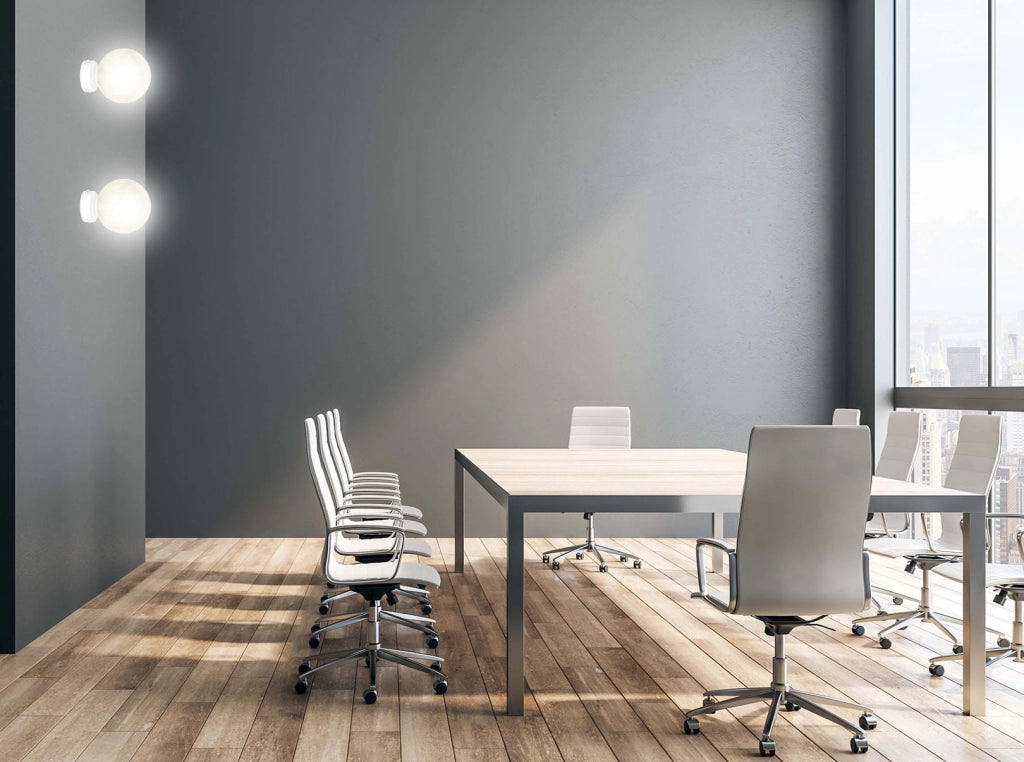 Applique Emibig Rossi 1 luce E14 bianco miele vetro