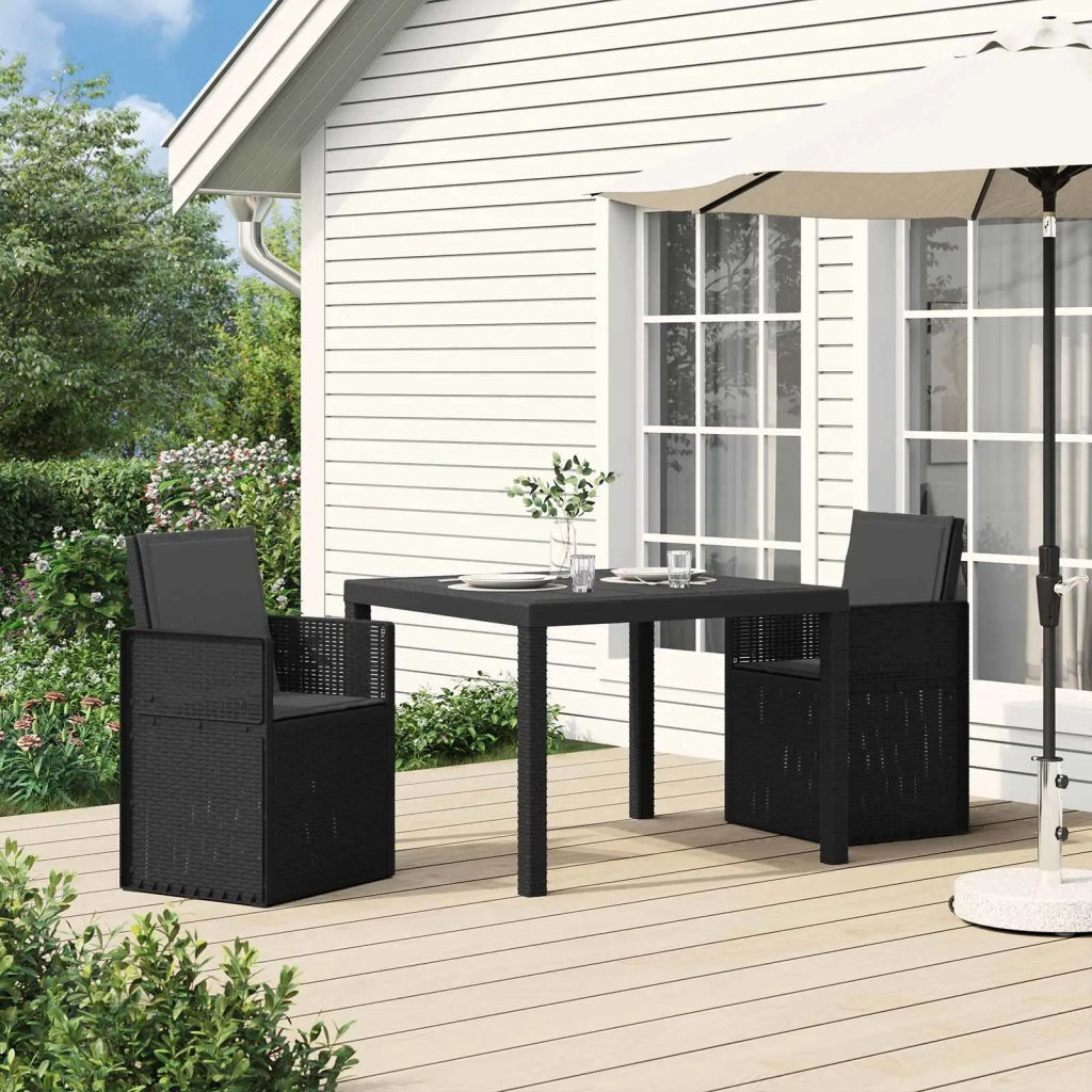 Sedie da pranzo da giardino 2 pcs Antracite PP 899986