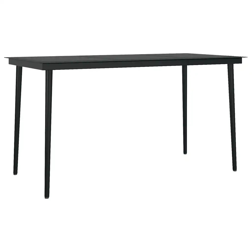 Set da Pranzo da Giardino 5pz con Cuscini Polyrattan Vetro 3334473