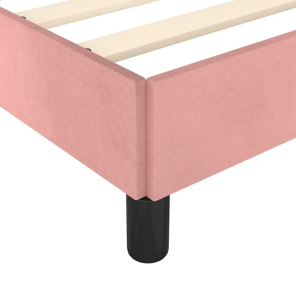Giroletto con Testiera Rosa 100x200 cm in Velluto 3125683