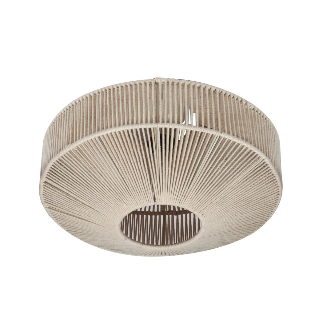 Plafoniera boho beige in cotone Ø46cm E27 Trio Svea