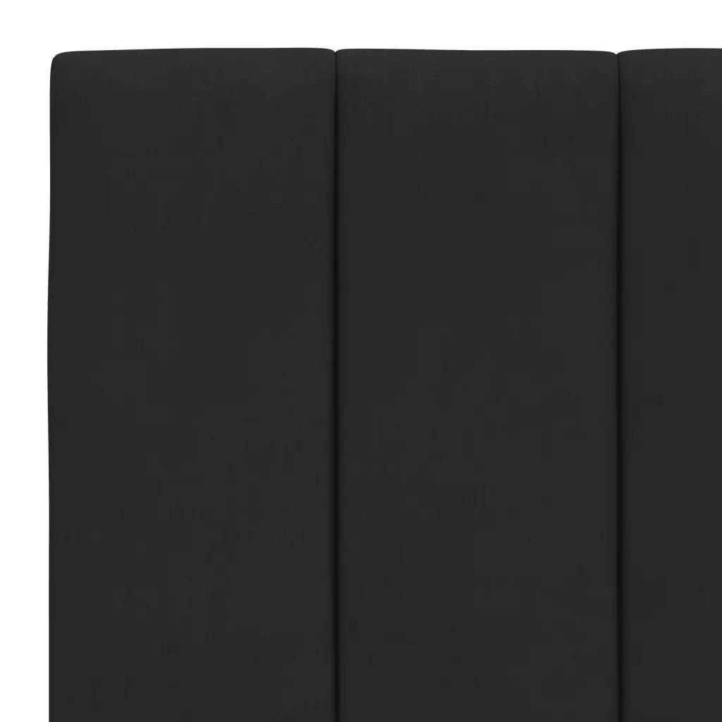 Letto con Materasso Hanko Nero 90x190 cm in Velluto