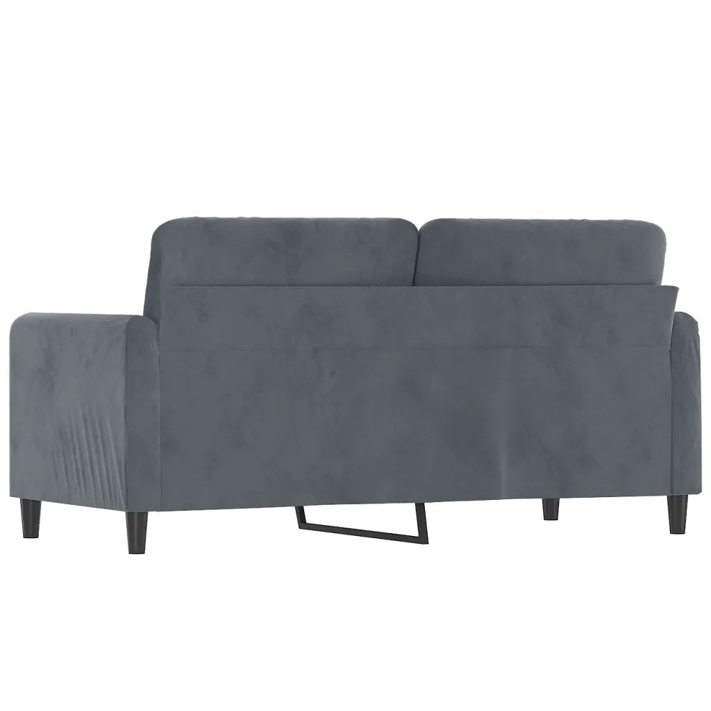 Divano a 2 Posti-Sofa 2 Posti grigio scuro140 cm in Velluto 435376