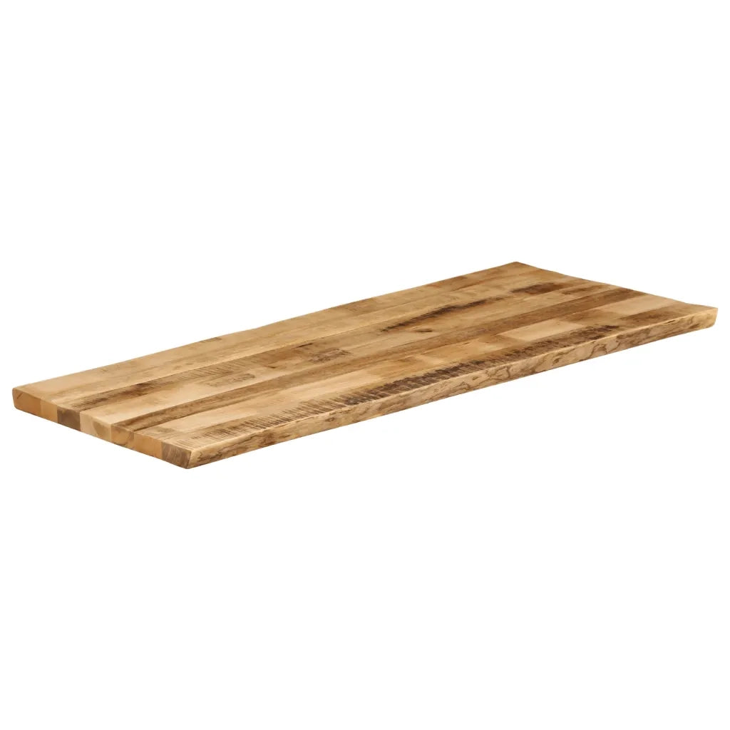Piano Tavolo Bordi Vivi 140x60x2,5 cm Legno di Mango Grezzo 370673