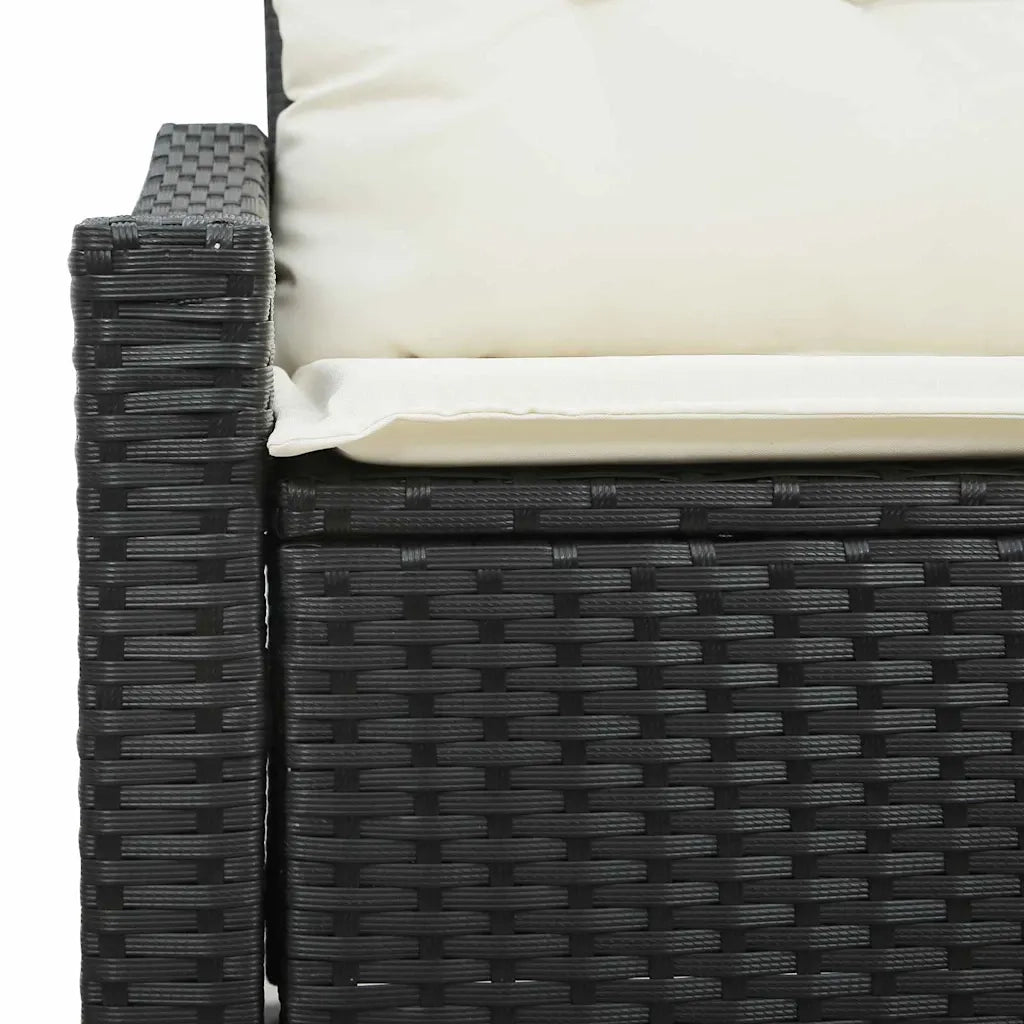 Divano da giardino con cuscino-Sofa da Giardino-Divano da esterno 123 x 62 x 69 cm polyrattan 194561